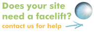 Does your website need a facelift? Contact us for help.